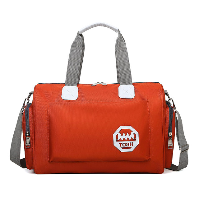 Travel bag Korean version of large capacity travel bag short-term travel travel bag trolley case waterproof folding fitness bag Travel bag Korean version of large capacity travel bag short-term travel travel bag trolley case waterproof folding fitness bag