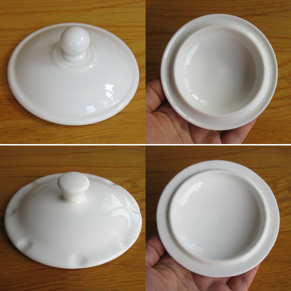 陶瓷杯盖盖子带把白色瓷盖茶杯好拿实用单卖马克杯盖