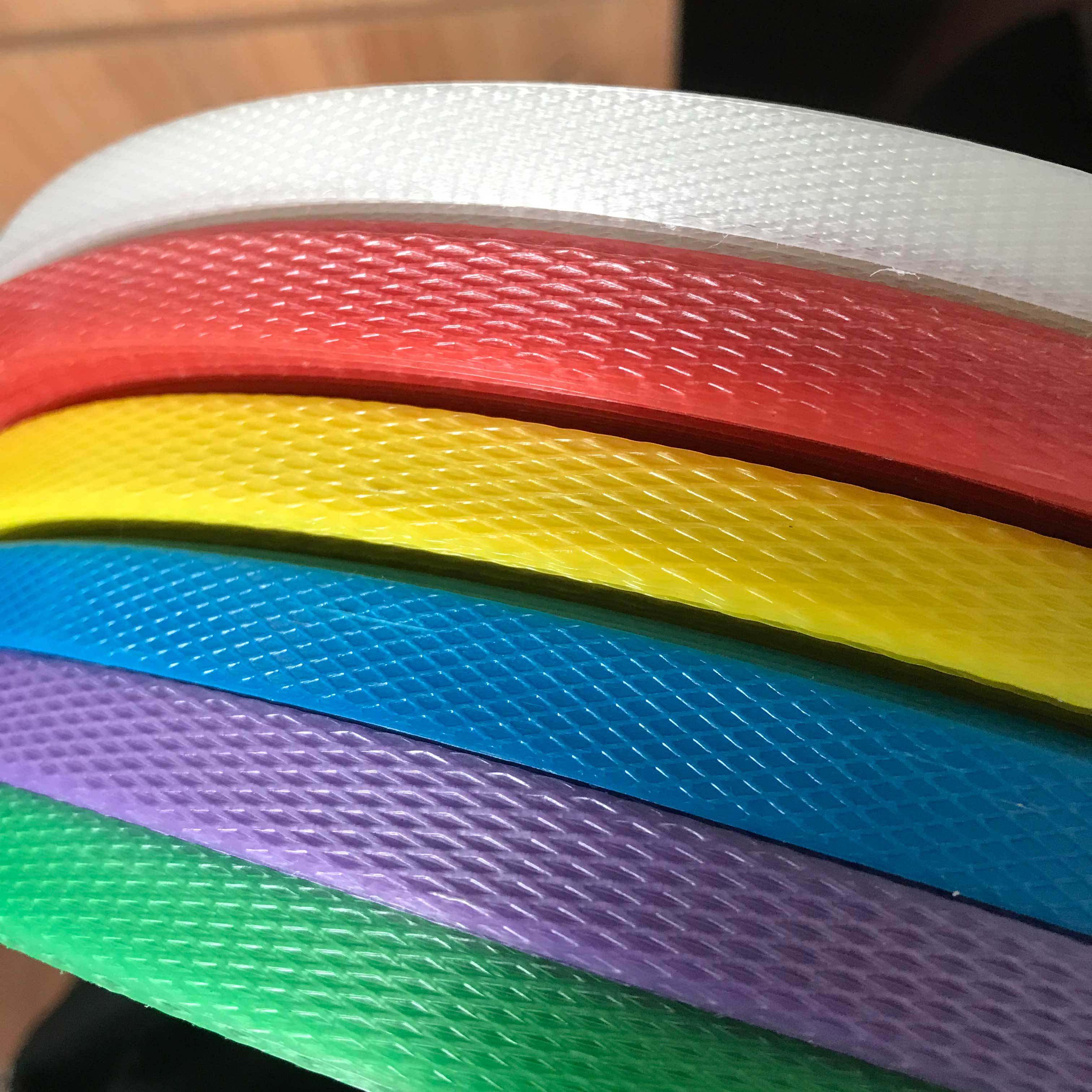 编织优质彩色材料diy背篓pp篮子软带手工打包带