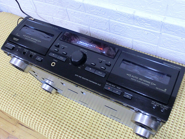 二手进口jvc杰伟世tdw254双卡座磁带机录音机自动翻转卡座