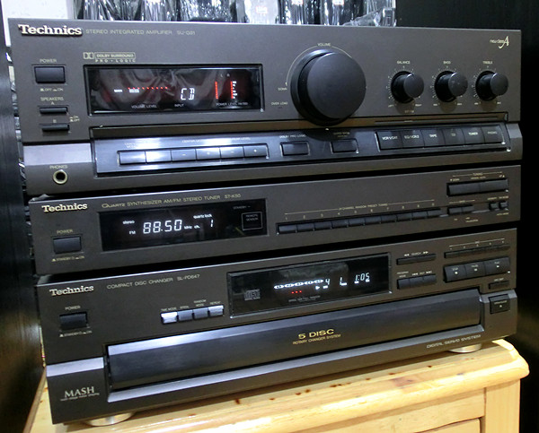 松下g91a53客厅落地12寸音箱大功率功放5碟纯组合音响