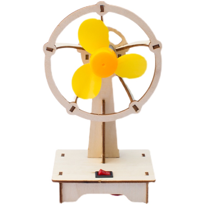 自制电风扇小学生科技制作diy模型科学实验木制拼装科学实验