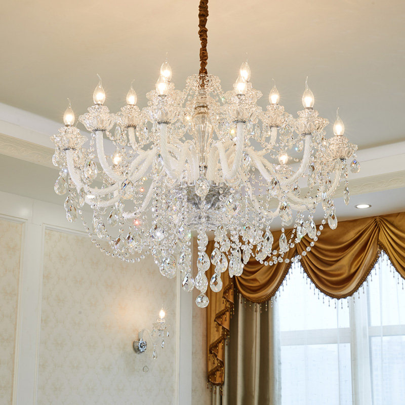 12345欧式吊灯水晶灯客厅灯简约现代大气奢华餐厅灯简欧卧室灯轻奢