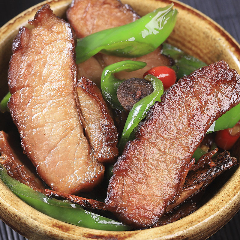 纯瘦腊肉湖南土特产农家自制烟熏正宗湖南腊味咸肉后腿全瘦肉条