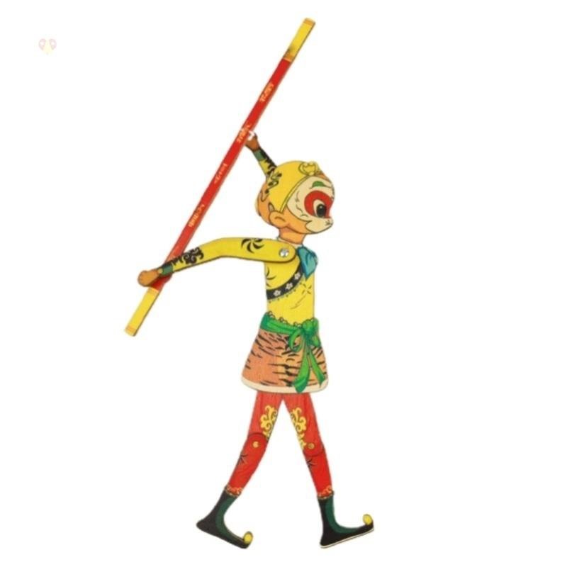 新款耐用简易网红少女男生新年套装表演工艺品皮影