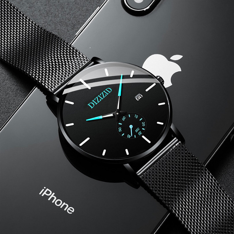 超薄青少年初高中学生手表男潮流机械表全自动防水夜光运动石英表