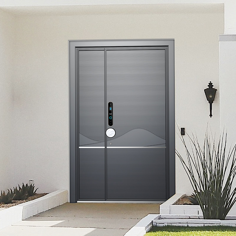 菲马仕花好月圆轻奢智能入户门门高端新中式防盗门现代设计智能门