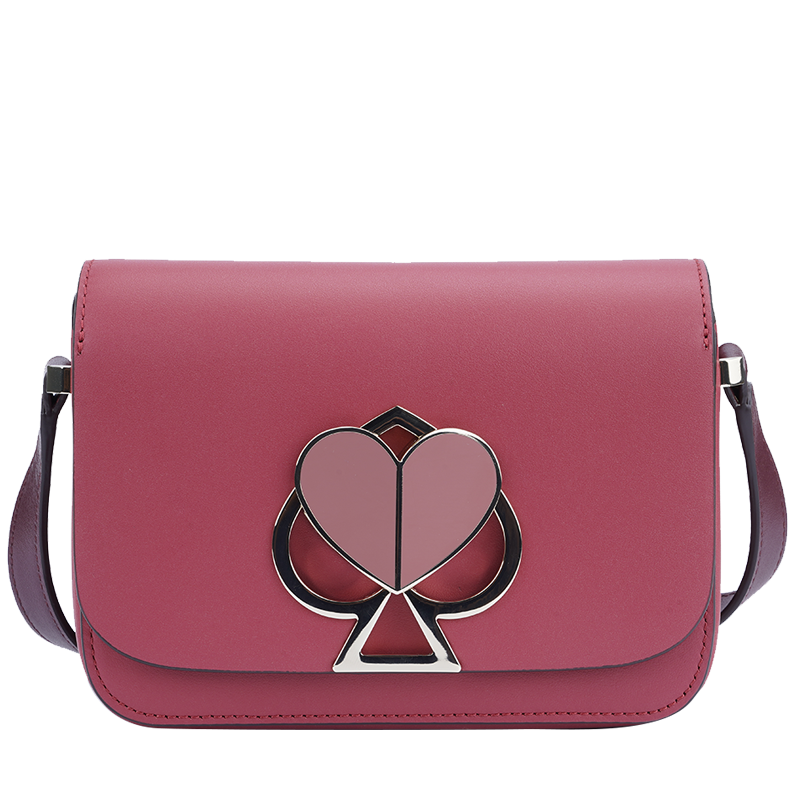 katespade凯特丝蓓女士牛皮皮革桃心旋扣单肩通用款女包