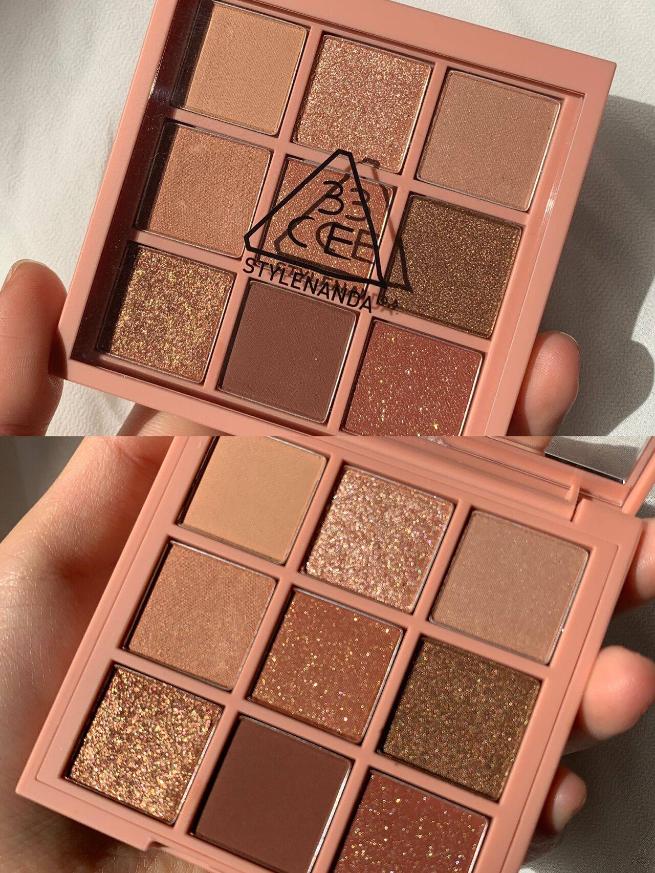 眼影新款3ce九宫格9色drybouquet红棕干枯玫瑰眼影