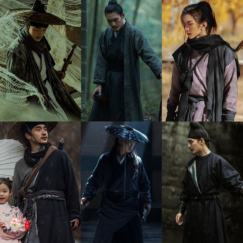 古装客服武侠影视侠客服剑棉麻大侠写真舞台民族服装