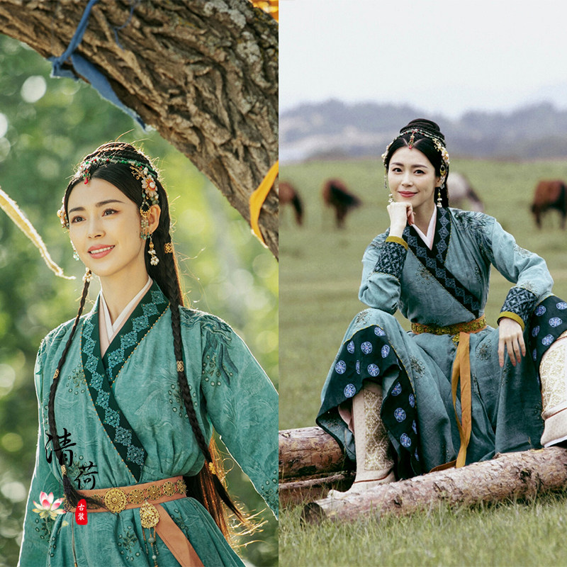 古装影视燕云云台同款萧燕燕燕唐嫣骑马服汉民族服装
