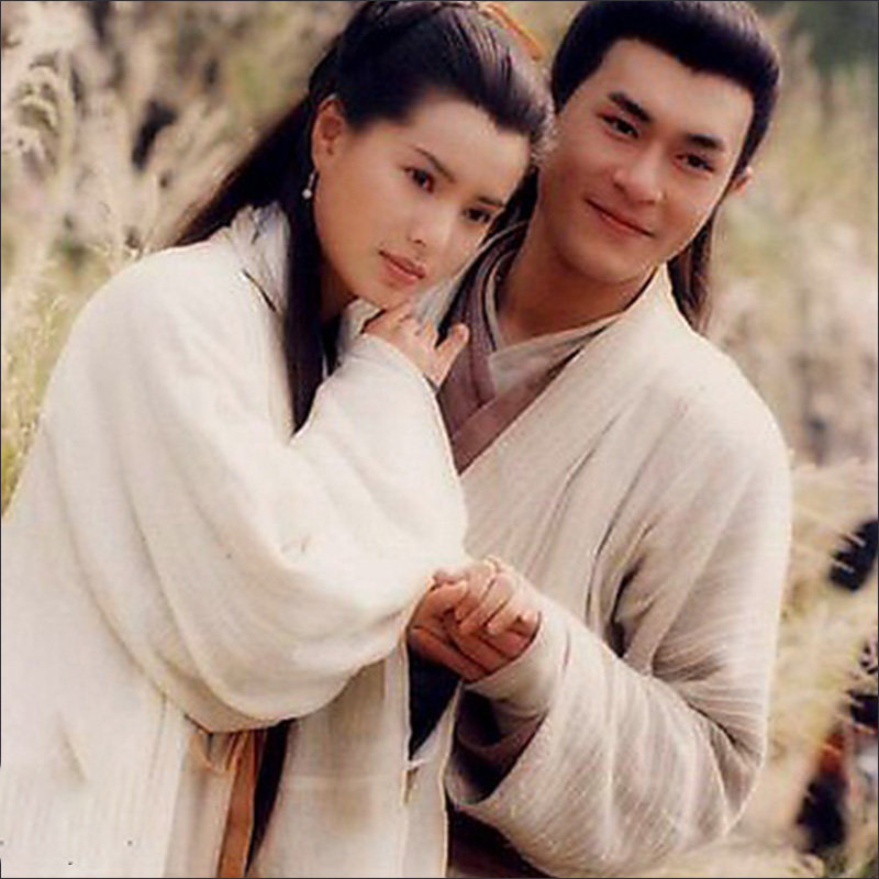 经典影视神雕侠侣李若彤天乐乐同小龙女杨过古装长袍民族服装