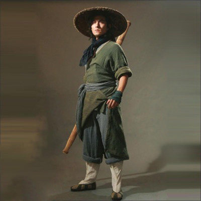 影视古装水浒传英雄好汉同款棉麻武侠剑客侠客史进民族服装