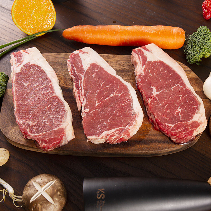 牛排huadong华东澳洲谷饲西冷400g2片进口生鲜牛排