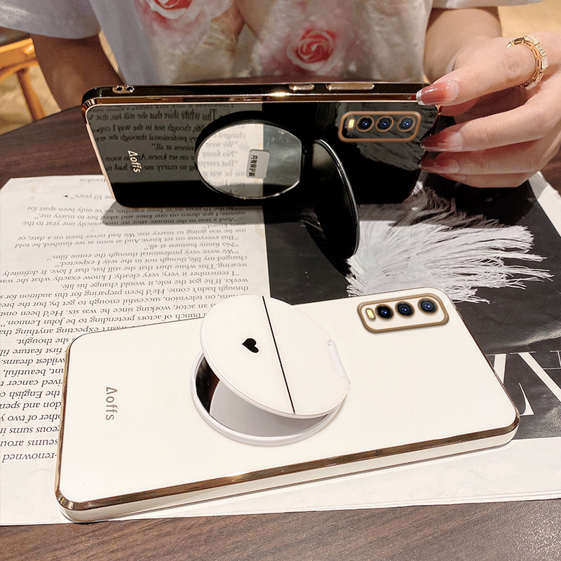 vivoy70s全包ins化妆镜夏天70s简约voviy网红女款手机保护套