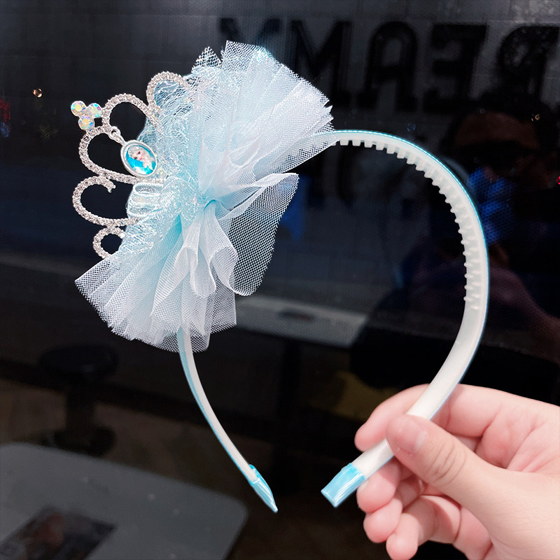 新款韩版儿童发蕾丝金宝石公主头箍小女孩女童宝宝发饰