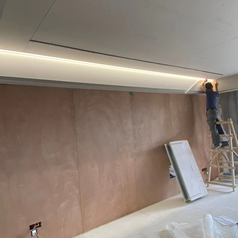 线性洗墙反光卧室客厅回光led线条灯带天花灯射灯