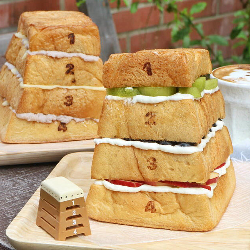 三能跳箱吐司盒梯形不沾吐司迷你小口袋面包家用烘焙模具