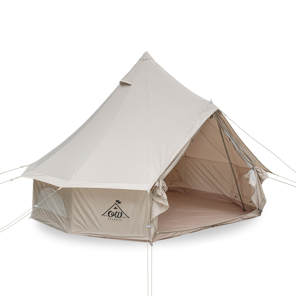 offweek户外复古棉布帐篷豪华露营棉帐露营