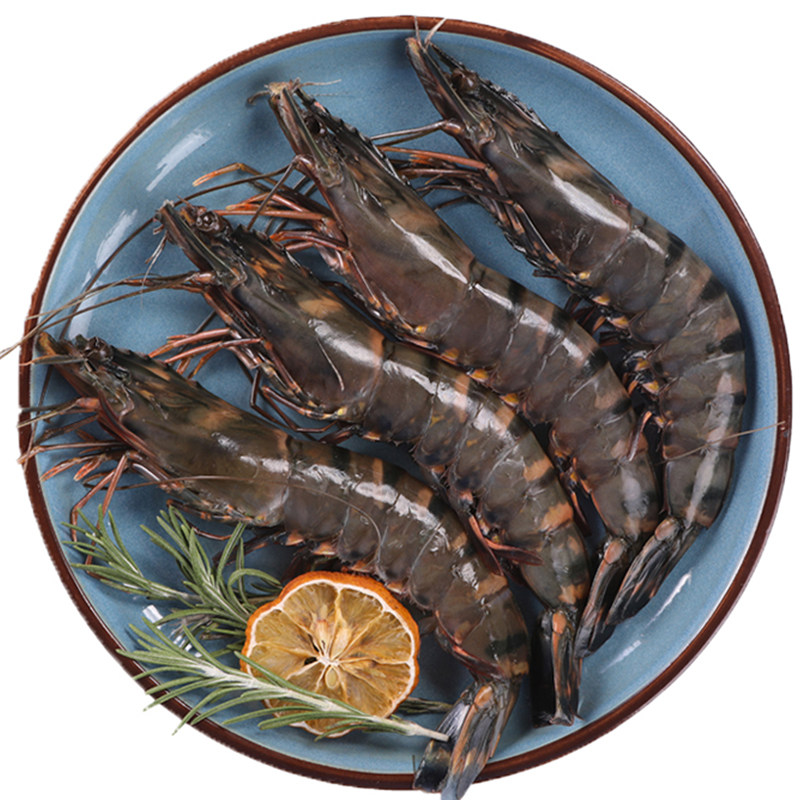 虎虾越南海虾鲜活超大速冻特大虎皮老虎大虾冻虾