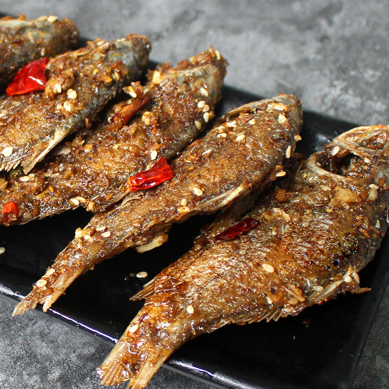 鲫鱼熟食活现鲜活小吃干煸怪味厨子香辣私家淡水鱼类