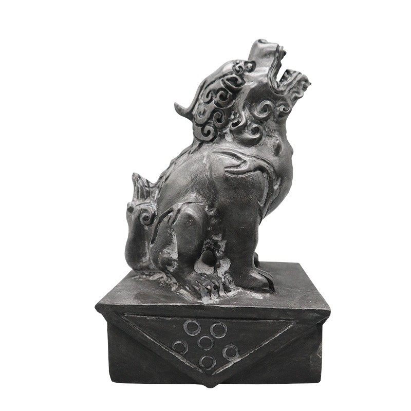 石雕浮雕青石望天吼望君归蒲牢朝天门口摆件石雕