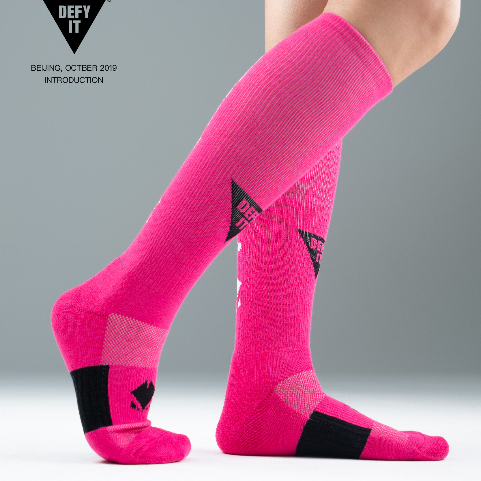 defyit黑三角美杜莎crossfit健身运动篮球篮球袜袜子女秋冬运动袜