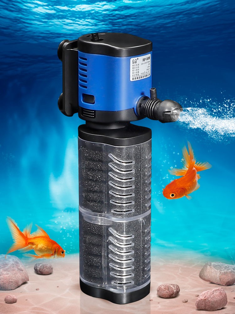 增氧大鱼鱼缸抽水一体机过滤器循环自动换水打氧鱼缸