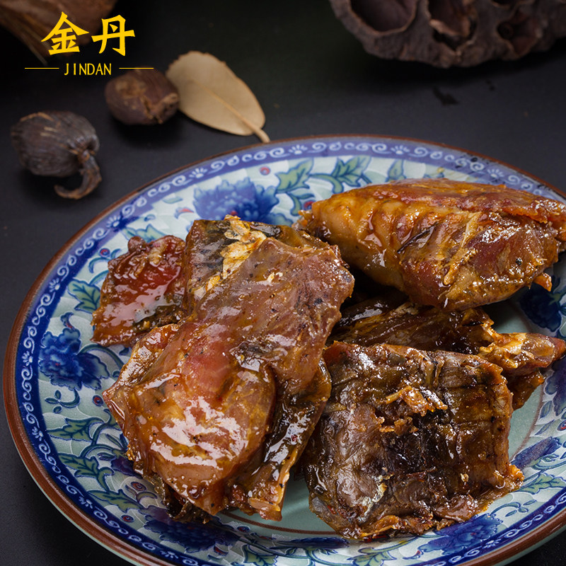 鱼块常德金丹酱香香辣卤香辣酱鱼排湖南特产鸭肉零食