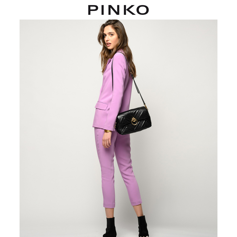 pinko国内专柜直邮2021春夏新品女装双排通勤西装