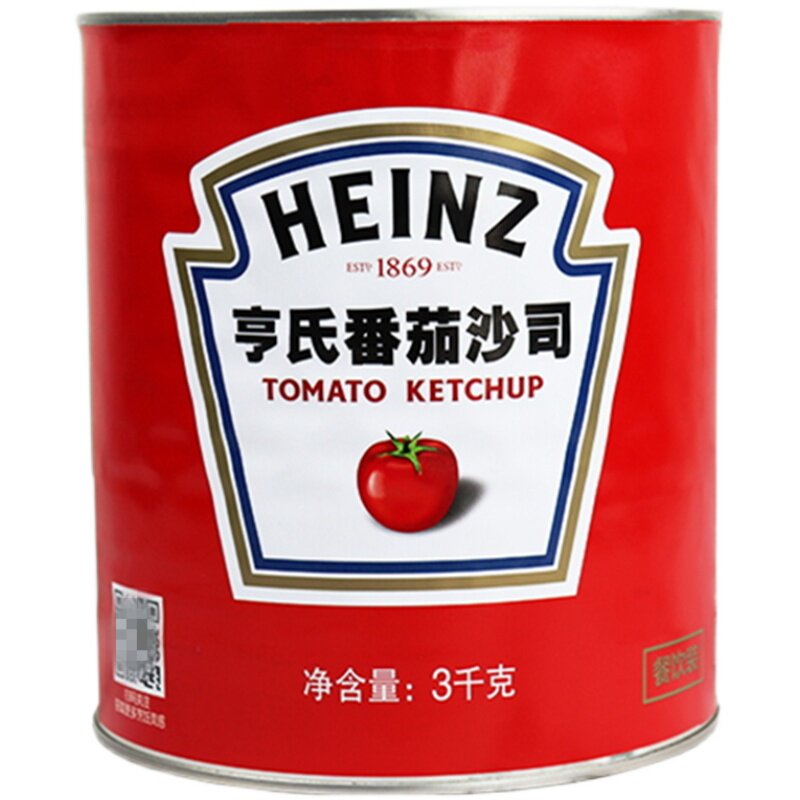 亨氏番茄沙司商用3kg大桶桶装番茄酱意面披萨番茄酱