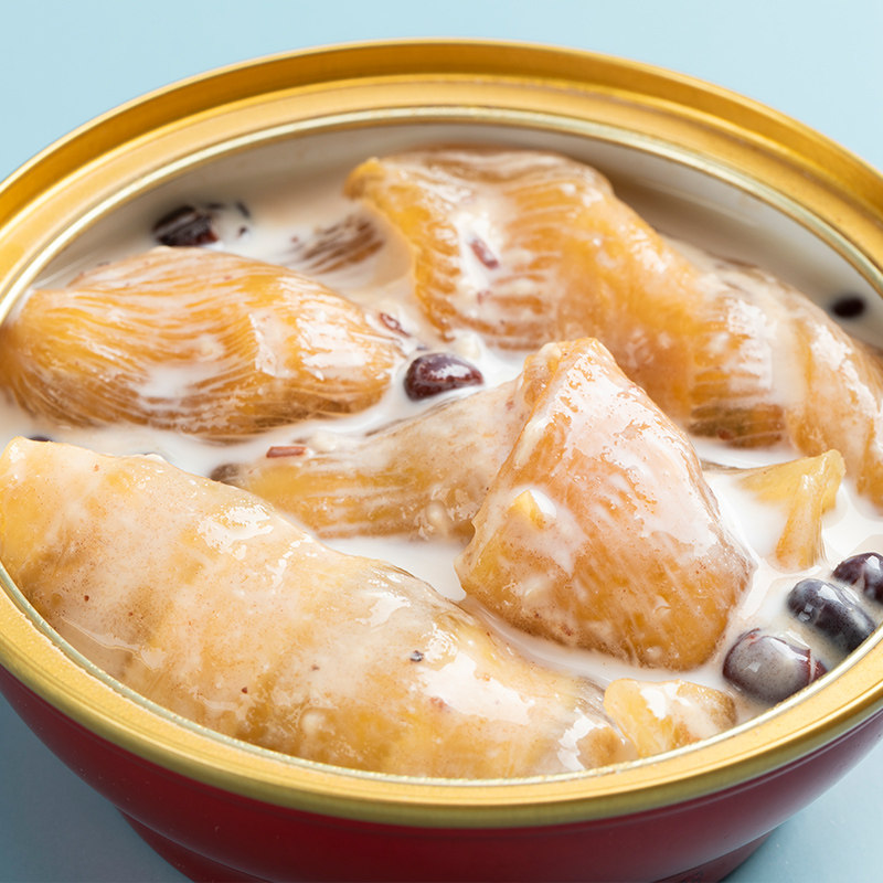 花旁红枣牛奶即食花胶鱼胶奶冻150g4碗装深花胶