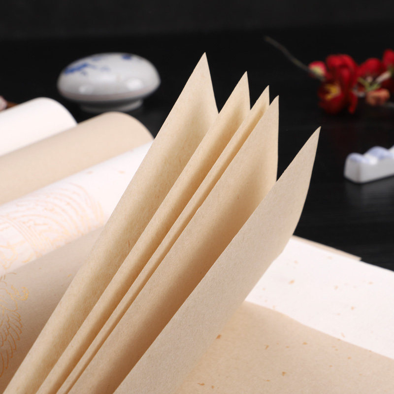 宣纸弘儒瓦当用纸专用书法毛笔字仿古空白洒金宣纸