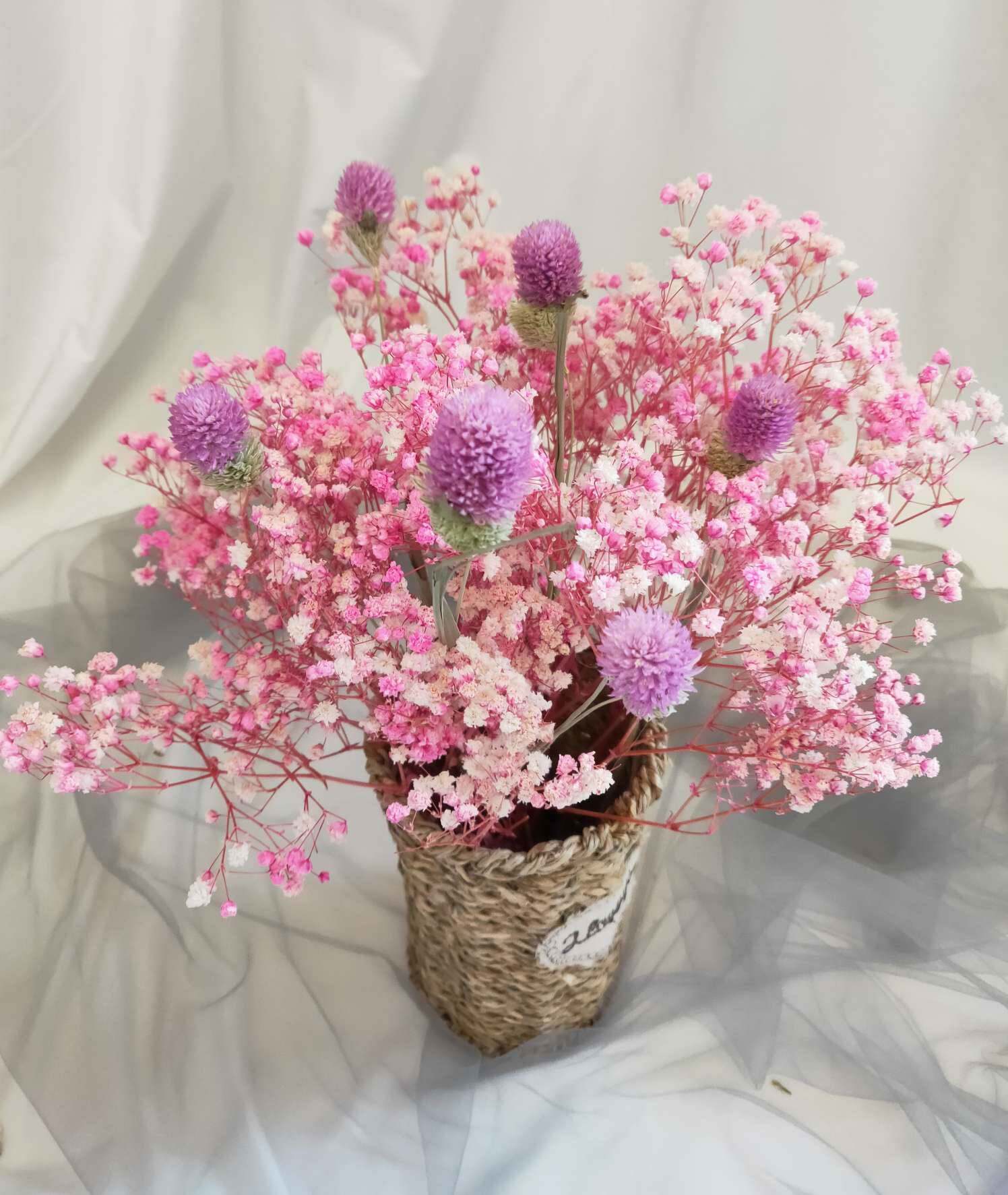 干花满天花束永生花满天星小清新ins客厅家居装饰摆件干花