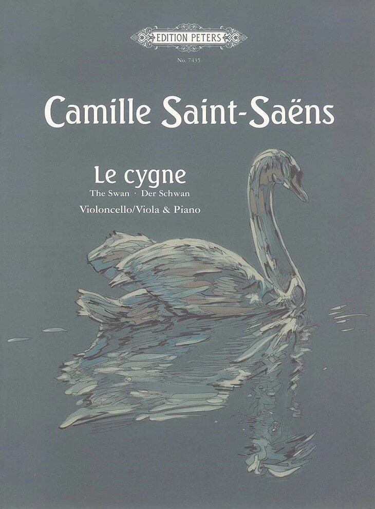 彼得斯原版乐谱书 camille saint saens the swan from the carnival