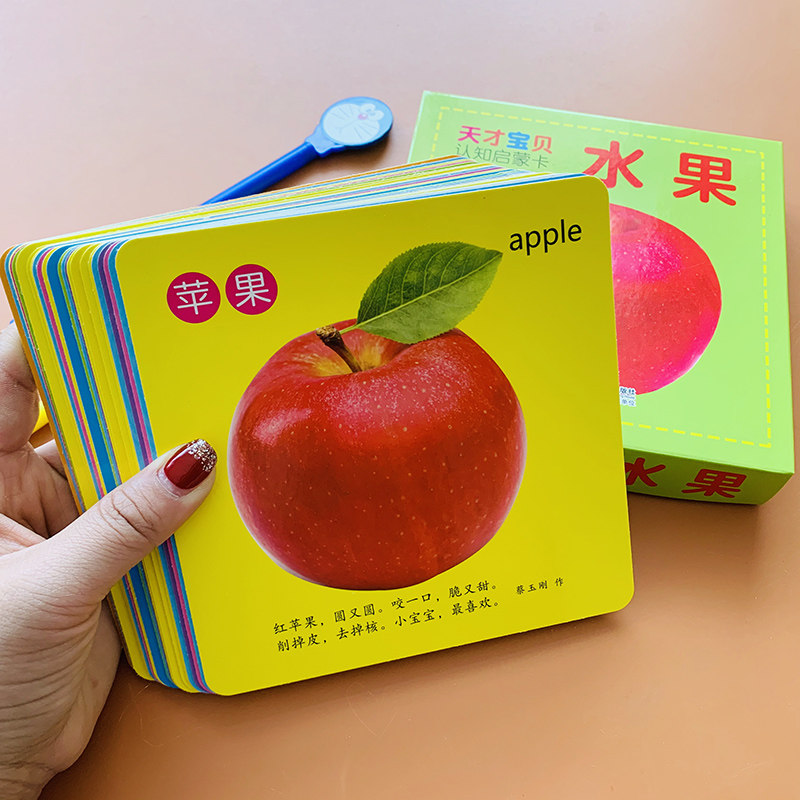 卡片幼儿书本图片实物高清认字识图认物彩图启蒙认知书