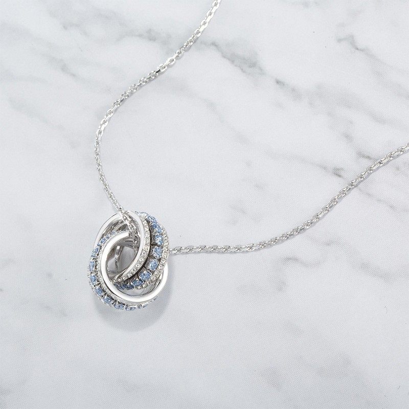 swarovski施华洛世奇项链双环吊坠锁骨转运情人节礼物女友项链