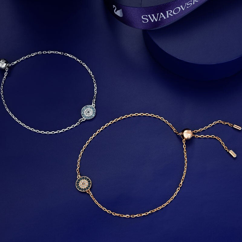 Swarovski/施华洛世奇手链女情人节礼物恶魔之眼圆形手镯5492246