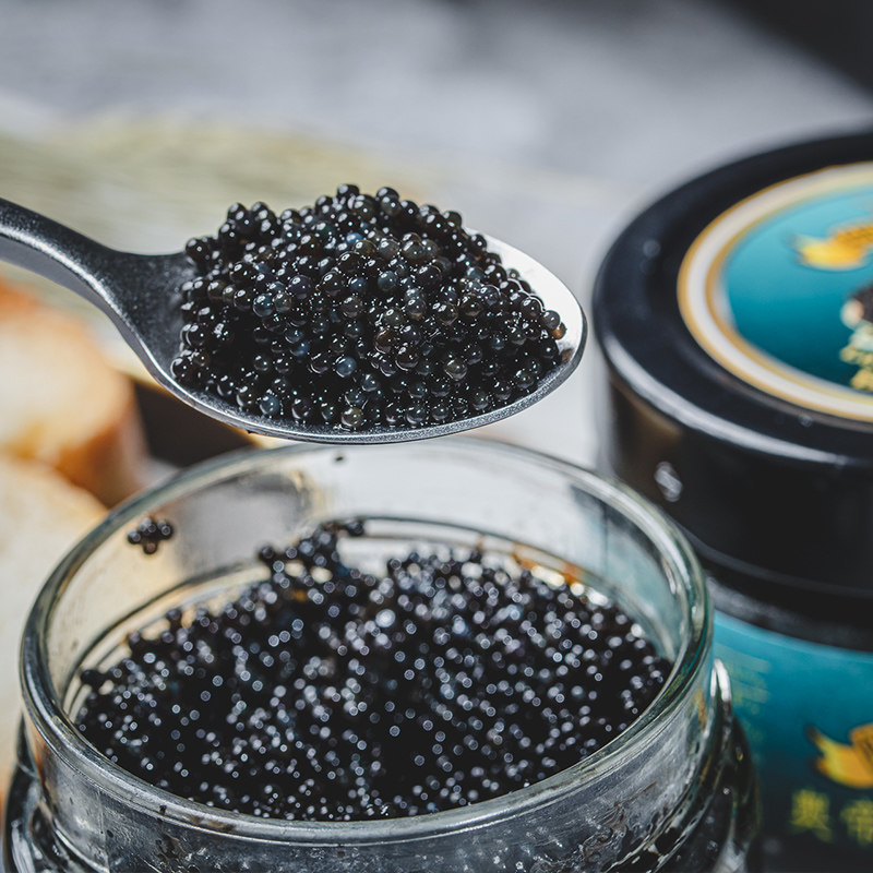 奥帝黑鱼子酱100g瑞典进口鱼籽酱日韩寿司料理烘焙材料圆鳍鱼即食