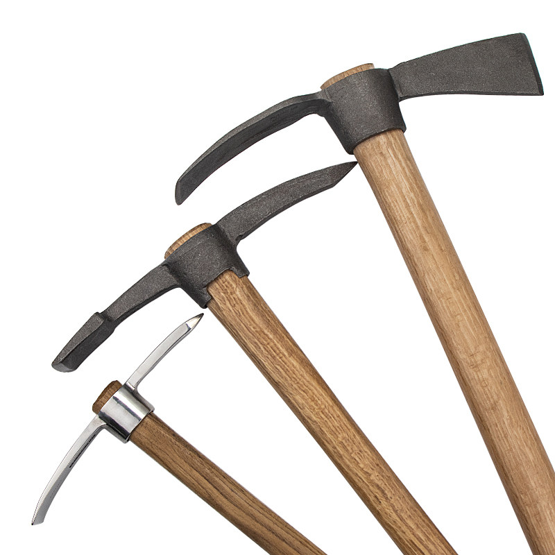 不锈钢小洋镐高硬度登山户外树桩挖笋园艺工具钢镐