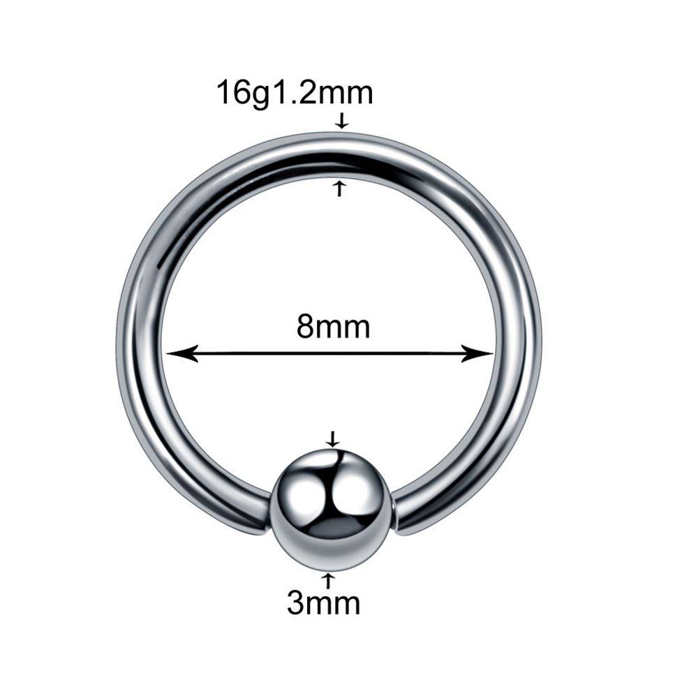 穿刺过敏bcr卡球环耳环唇环乳环女阴环系带环深其它首饰