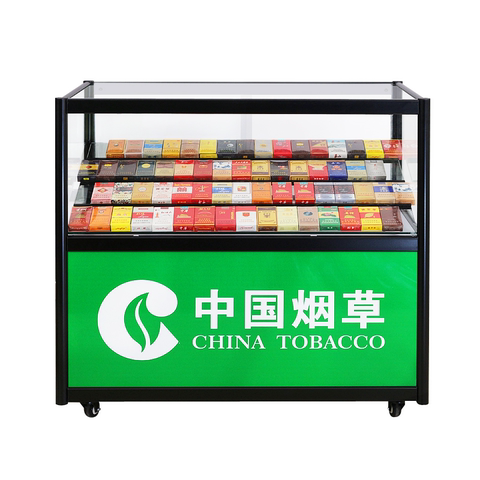 烟柜烟草专卖展示柜玻璃柜可移动超市便利店小型烟酒商用展示柜