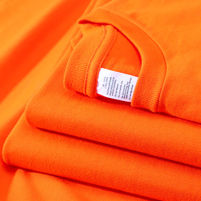 奶橘色恤女250g重磅长袖脏橘色茶觅橙色宽松亮橘色圆领上衣t恤