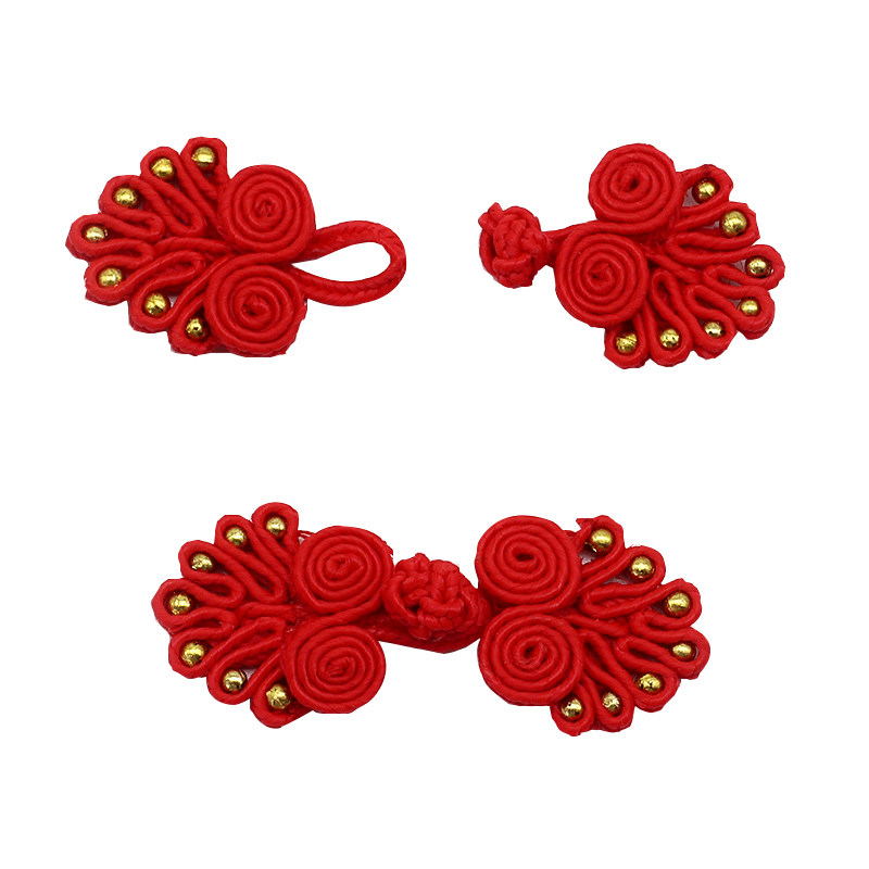 盘扣扣子复古中国国风旗袍唐装汉服七珠盘古装纽扣