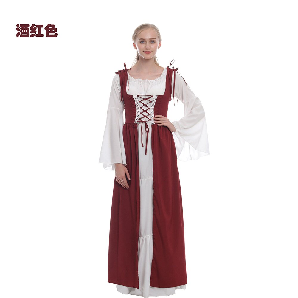 欧洲电影束腰中世纪文艺复兴妇女服装歌剧话剧演出服饰