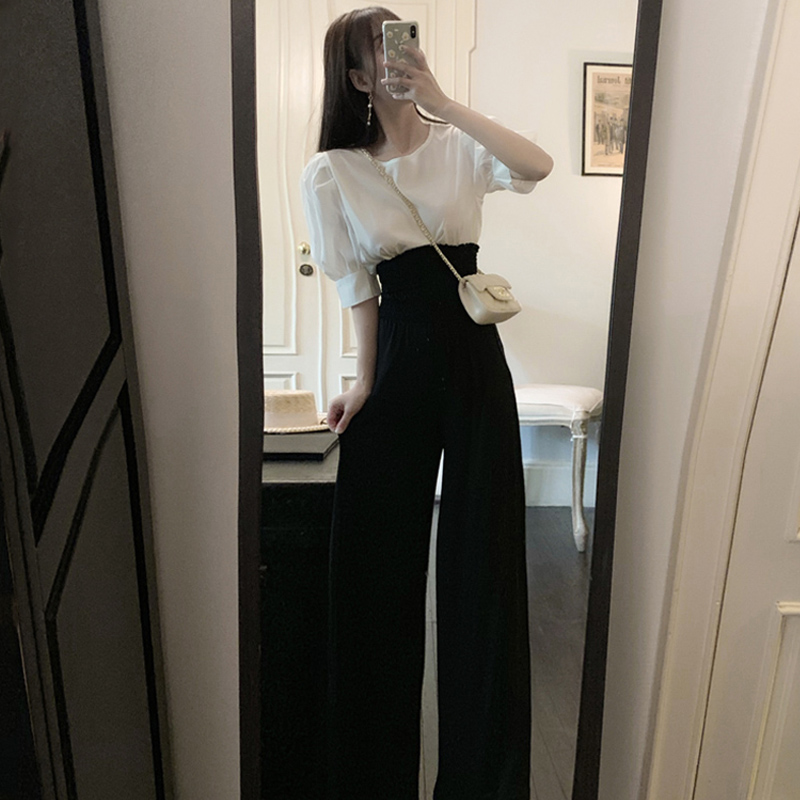 高端职业工装套装女气质女神范可盐可甜御姐赫本轻熟风两件套夏季