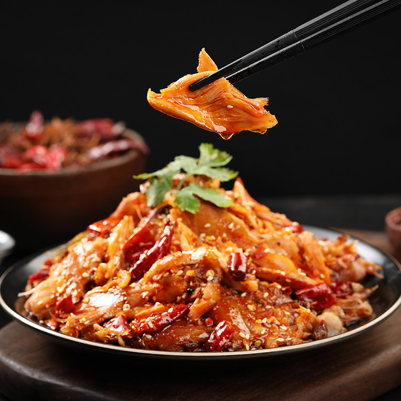 四川成都兔肉兔兔冷吃自贡特产一点手撕550g烤兔兔肉干