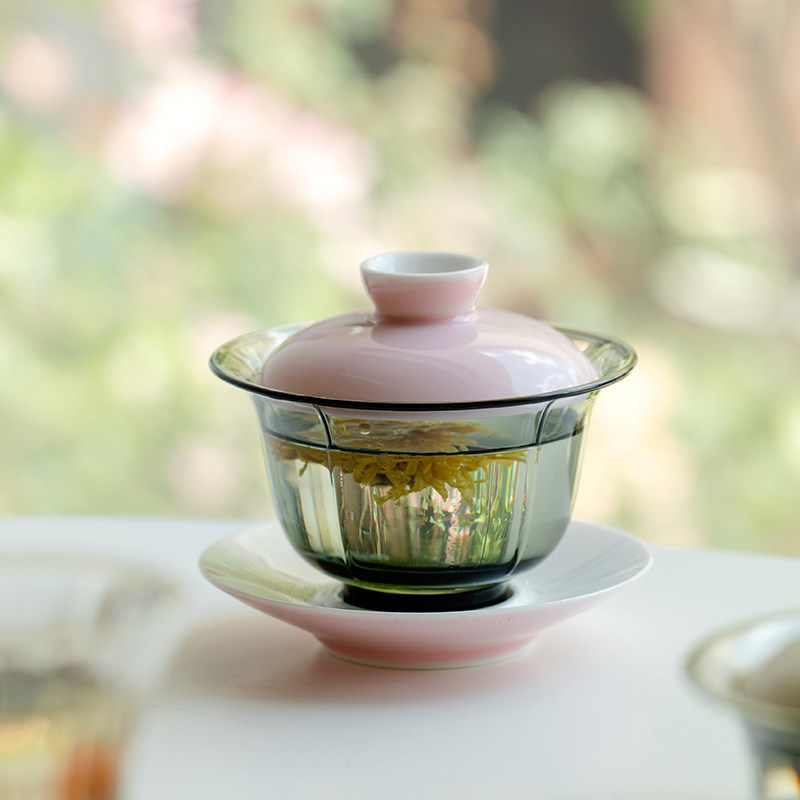 拓土功夫泡茶绿茶三才大号茶具功夫茶茶杯日式盖碗