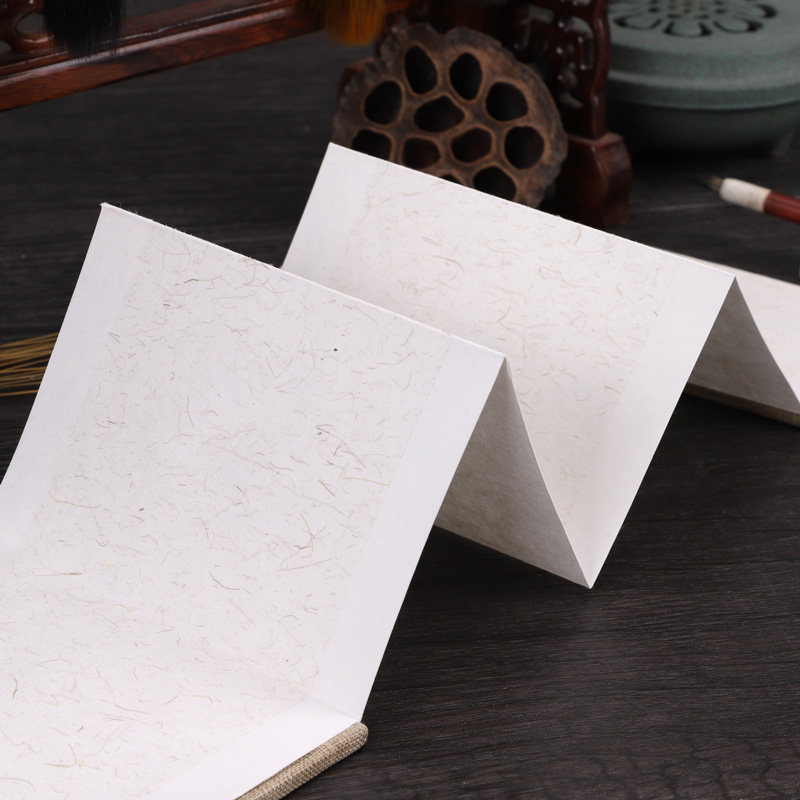 册页洒金装裱本册签字纸手折书法作品手写空白折页宣纸