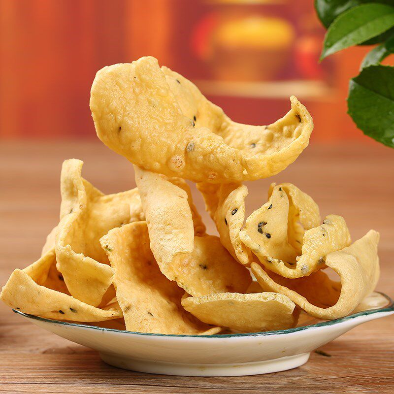 江西赣南大余特产手工沙炒烫皮微辣蒜味粑粑其它干货